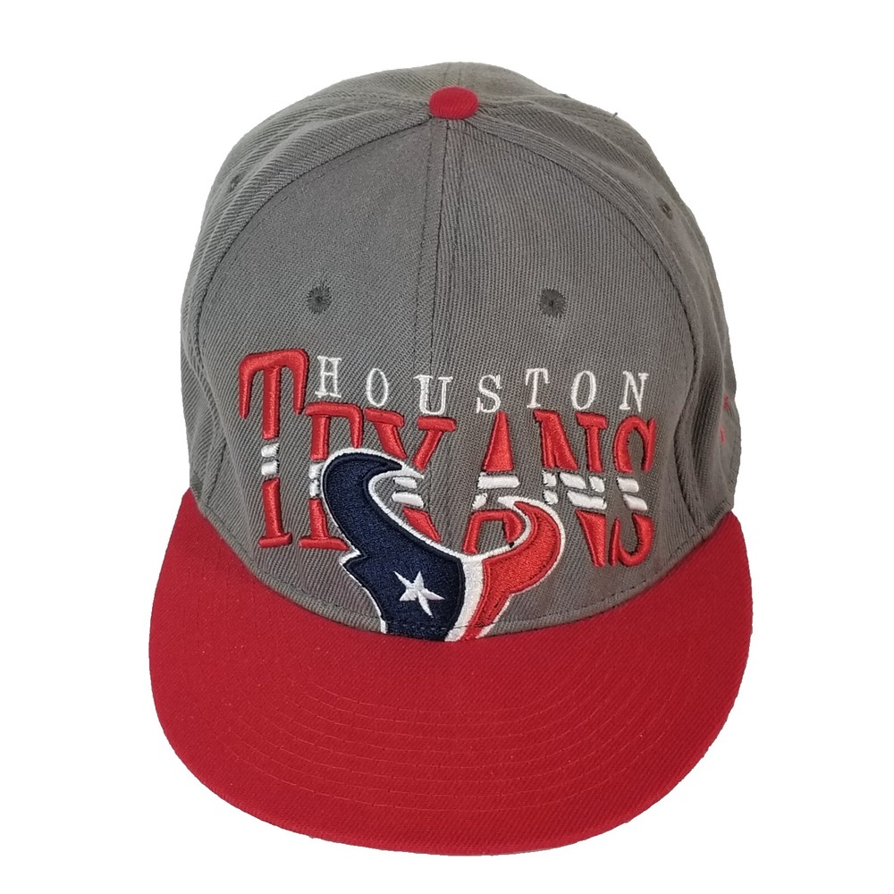 NFL Apparel Houston Texans Cap Hat Snapback Gray Red Vintage Collection